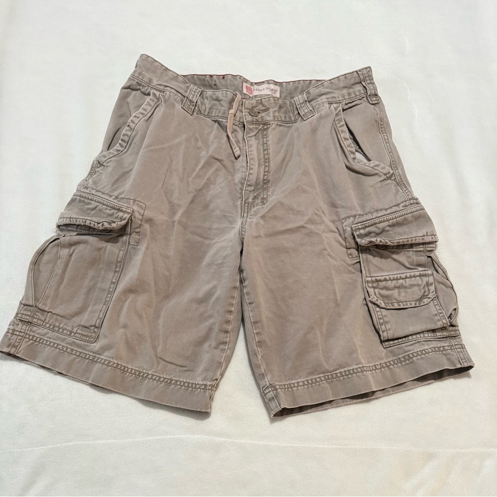 Men's tan cargo shorts